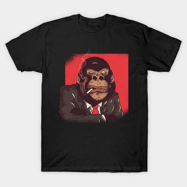 Gorilla Boss T-Shirt by LR_Collections